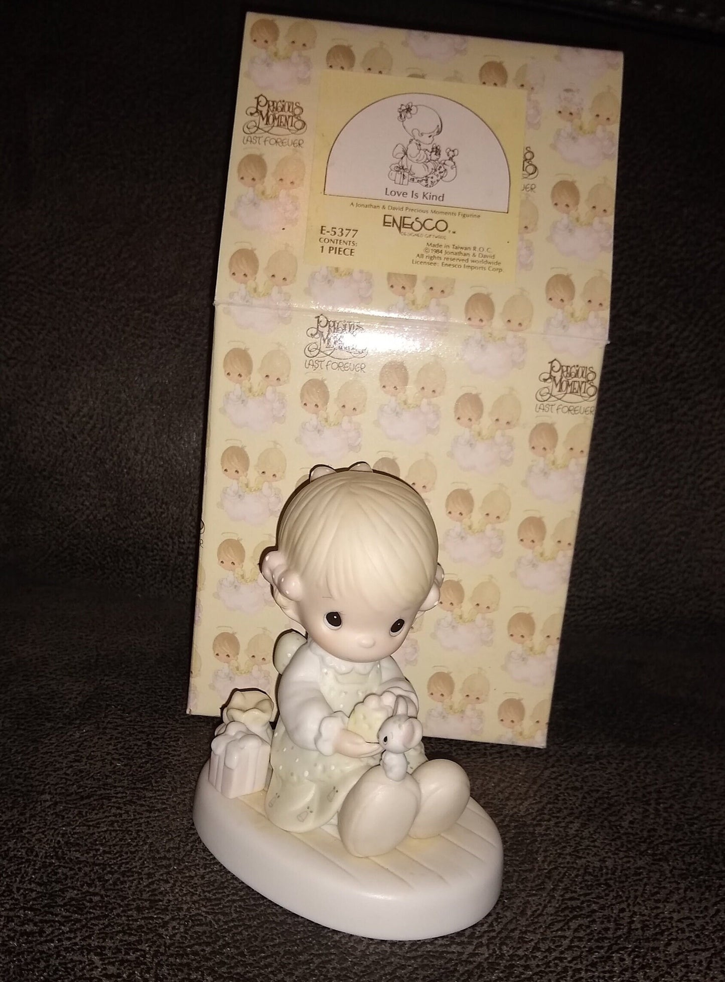Vintage / Precious Moments / Love Is Kind / Enesco 1984 Last Forever collection / original box / birthday figurine gift / love figurine gift